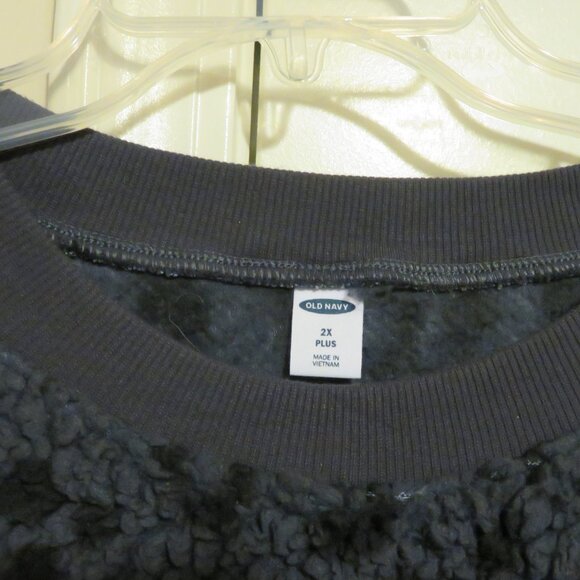 Old Navy Oversized Vintage Leopard-Print Plus-Size Sweatshirt - Picture 3 of 4